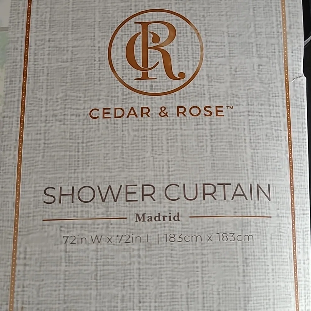 Cedar & Rose Fabric Shower Curtain